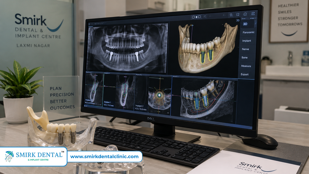 CBCT scan and dental implant treatment planning used to determine implant cost