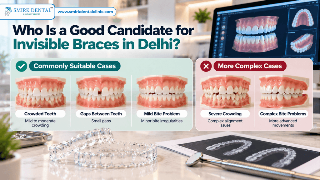 Clear aligner suitability assessment for crowded and mildly misaligned teeth