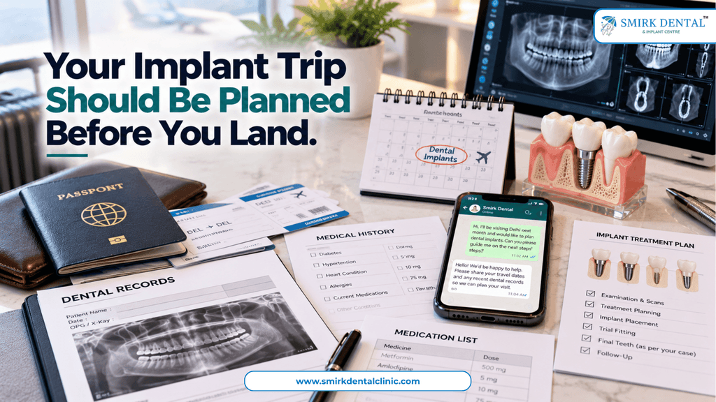Dental implant trip planning for NRI patients before travelling to India
