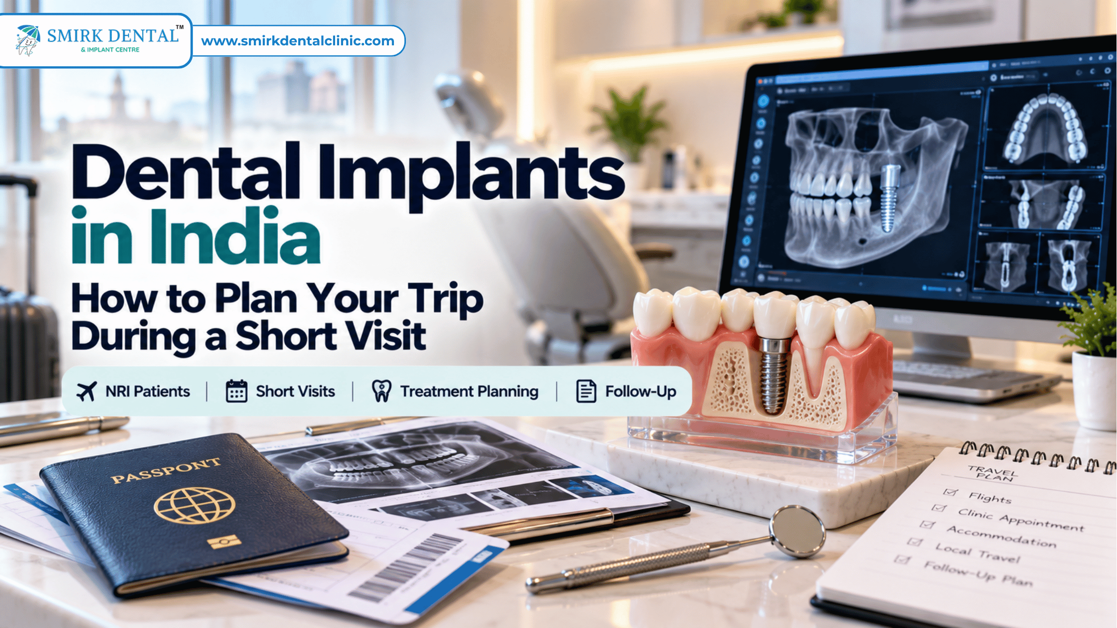 Dental implants in India planning for a short visit to Delhi