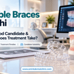 Invisible braces in Delhi with clear aligner trays and orthodontic treatment planning